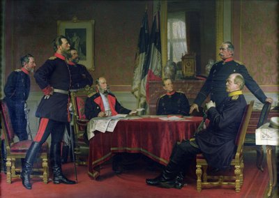 Diskussion einer Kriegsstrategie in Versailles, 1900 von Anton Alexander von Werner